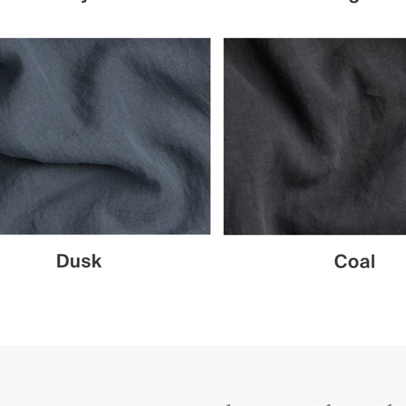 Parachute King linen duvet cover and King Pillow Case Set-Coal - Picture 6 of 6